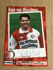 Kees van Wonderen, Netherlands 🇳🇱 Feyenoord Rotterdam 2000/01 hand signed