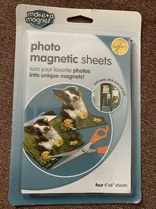 MagnaCard Magnetische Fotoblätter, 4 x 6 Zoll, 4er-Pack, weiß (BMS4/64) - Neu - Bild 1 von 7