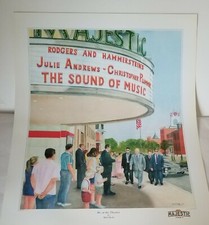 EISENHOWER AT THE MAJESTIC THEATER 1960's - GETTYSBURG PA - ART PRINT