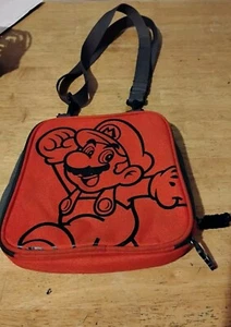 Nintendo 3DS Super Mario Travel Case Carrying Bag Messenger Bag Orange Red - Picture 1 of 7