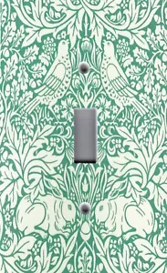 ART NOUVEAU WILLIAM MORRIS BRER CONIGLIO piastra elettrica presa a parete - Foto 1 di 26