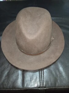 Rag & Bone Women's Brown Floppy Brim Fedora Hat Size M - Picture 1 of 4