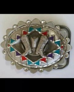 1996 GAP Hut/Stiefel Gürtelschnalle SOLID FINE PEWTER - Great American Products 4285 - Bild 1 von 11