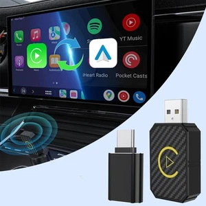 Mini Android Auto and Wireless CarPlay Adapter Convert Factory Wired to Wirel... - Picture 1 of 8
