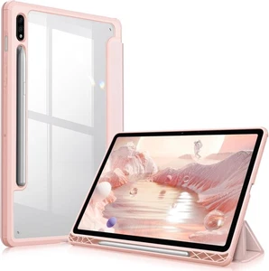 Fintie Hybrid Slim Case for Samsung Galaxy Tab S8/Tab S7 11 Inch Rose Gold - Picture 1 of 9