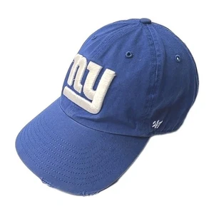 New York Giants Hat Cap 47 Brand NFL Blue Emrboider Adjustable Strapback NFL - Picture 1 of 21