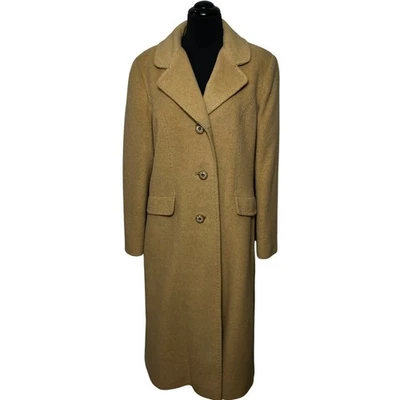 Abrigo de Colección Stern & Mann Cabello Camello Largo Completo Invierno Forrado Dinero Antiguo Invierno L Foto 1 de 4