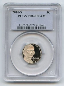2010 S 5C Jefferson Nickel PCGS PR69DCAM - Picture 1 of 1