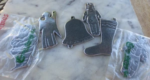 6er Set Vintage Carson Casting Co. Zinn Ornamente - Bild 1 von 5