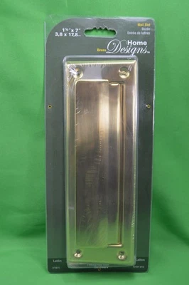 Ranura para correo de latón Home Designs, 1 1/2 x 7", National Hardware, NUEVO Foto 1 de 3