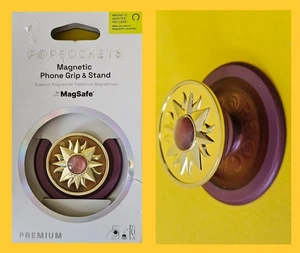 PopSockets Magnético MagSafe Teléfono Empuñadura Redonda y Soporte para iPhone Púrpura y Dorado - Imagen 1 de 4