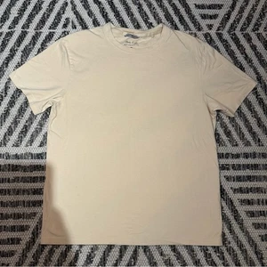 Porter & Ash Beige Performance Tee | Size M | Minimalist Preppy - Picture 1 of 2
