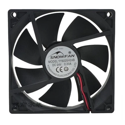 9cm 9225 24V 0.2A 92*92*25MM YY9225H24B 2 wire dual ball bearing cooling fan - Image 1 of 2