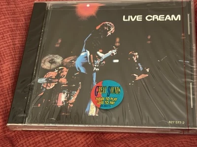NEW!!! Cream Live Cream (CD, 1986, Polydor Records) SEALED Foto 1 de 2