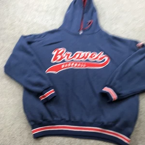 Vintage Atlanta Braves Hoodie Herren XL MLB Baseball Starter Sweatshirt 90s - Bild 1 von 8