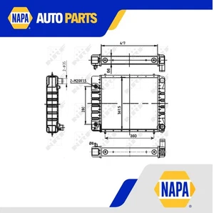 Radiator fits LAND ROVER DEFENDER L316 2.5D 90 to 98 NRF BTP2275 Quality New - Picture 1 of 11