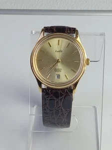 RELOJ LALIT CUARZO ESFERA ORO LGGL33 INDIA HOMBRE COMPLETO FUNCIONANDO VINTAGE - Imagen 1 de 19