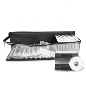 DVD Storage Bag CD Organizer 50 CD Box Easy to Use Clear Portable CD Storage Box - Afbeelding 1 van 6