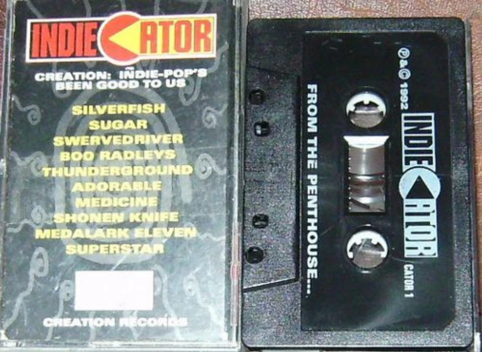 INDIECATOR CREATION INDIE SUGAR BOO RADLEYS THUNDERGROUND PROMO CASSETTE ALBUM - Image 1 of 1