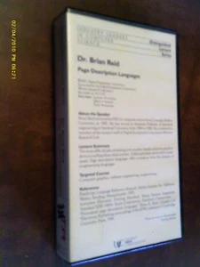 (T59) VHS 1987 PAGE DESCRIPTION LANGUAGES, BRIAN REID - Foto 1 di 1