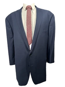 SHAQUILLE O'NEAL Mens Blue BIG & TALL REG FIT Sport Coat Blazer Jacket 58L - Picture 1 of 9