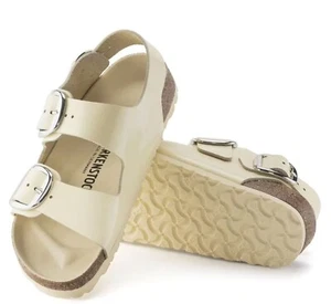Birkenstock Milano Hebilla Grande Para Mujer Talla 37 Amarillo Alto Brillo - Imagen 1 de 9