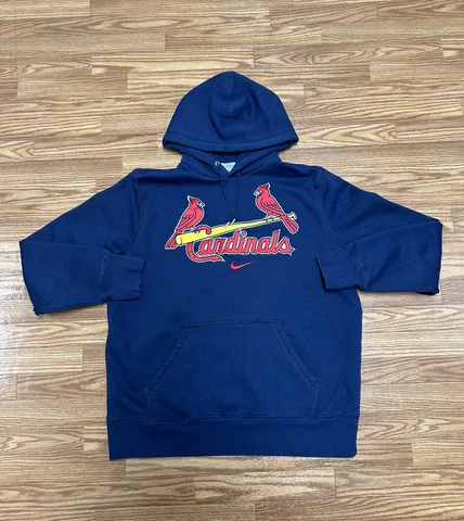 St. Louis Cardinals Nike Center Swoosh MLB Hoodie Size XL Baseball Fan Apparel Cover
