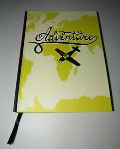 C. R. GIBSON YELLOW GUIDED ADVENTURE AIRPLANE TRAVEL HARDCOVER JOURNAL - Picture 1 of 3