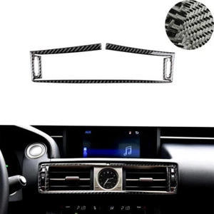 Carbon Fiber Console Air Outlet Vent Trim Sticker For Lexus IS250 IS350 2014-18 - Picture 1 of 9