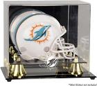 Miami Dolphins Golden Classic Mini Helmet Display Case - Fanatics