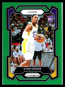 Prizm #298 D'Moi Hodge Green Prizm RC LA Lakers 2023 - Imagen 1 de 2
