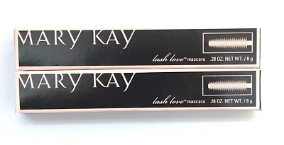 MARY KAY LASH LOVE MASCARA BLACK~LOT OF 2 MASCARAS~FULL SIZE~LONG FULL LASHES! - Image 1 of 4