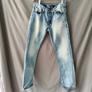 Projek Raw Jeans Herren 32x34 Blau Acid Wash Regular Fit Distressed - Bild 1 von 10