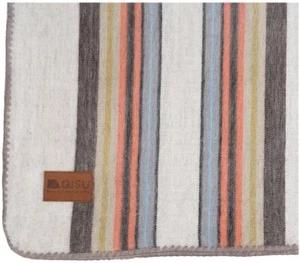 Manta de lana de alpaca QISU 85x65 | Ultra suave cálida transpirable cómoda - Imagen 1 de 5