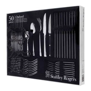 Stanley Rogers 50 Piece Oxford Stainless Steel Cutlery Set 50pc - Picture 1 of 4
