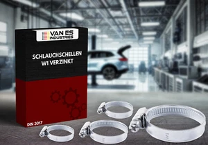 50 x Schlauchschellen Schlauchklemmen W1 10-16mm TOP Werkstattqualität - Bild 1 von 5