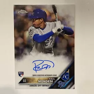 2016 Topps Chrome Raul Mondesi Rookie Auto #RA-RM Royals - Picture 1 of 2