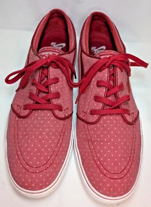 Nike Zoom SB Stefan Janoski Canvas Red Polka Dot Shoes - Size 11.5 US  - Picture 1 of 11