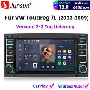 DAB+ Android13.0 Autoradio Für VW Touareg 7L T5 Multivan CarPlay GPS Navi 2+64GB - Bild 1 von 19