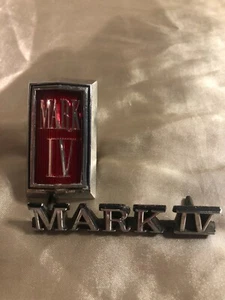 1972 1973 1974 1975 1976 Lincoln Mark IV insignia de parrilla delantera + emblema lateral OEM - Imagen 1 de 5