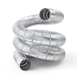 Stainless Steel Elbow Chimney Liner Bend Multi Flue Stove Pipe Stretching 50mm - Picture 1 of 9