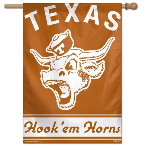 TEXAS LONGHORNS COLLEGE VAULT HOUSE FLAG 28"X40" BANNER NCAA LICENSED Cover