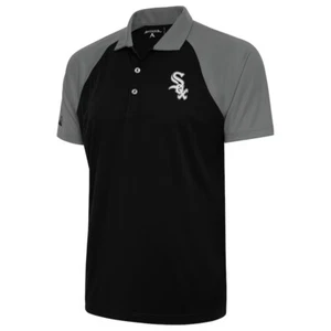 Chicago White Sox Antigua Metallic Nova Polo - Black - Picture 1 of 1