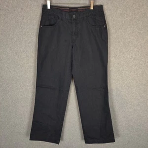 Giorgio Armani Jeans Men 32x28 Solid Blue Straight Leg - Picture 1 of 13