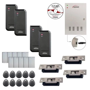 Visionis Four Door Access Control with Software, Electric Strikes, + Readers - Picture 1 of 21