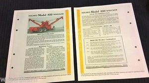 66 Ernest Holmes 850 wrecker tow truck 40t 4 page brochure - Picture 1 of 1