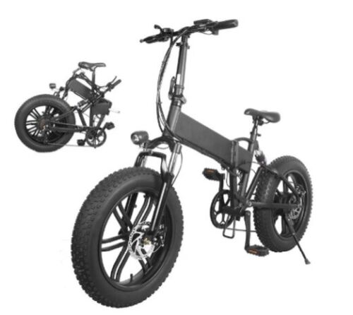 Fat-Bike Bicicleta Eléctrica Plegable A Pedaleo Asistido 20 500w