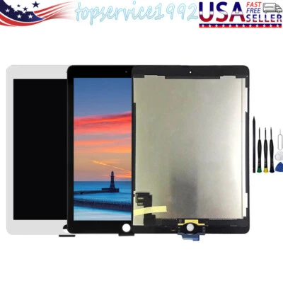 ЖК-дисплей сенсорный дигитайзер сменный для iPad Air 2 A1566 A1567 - Изображение 1 из 4