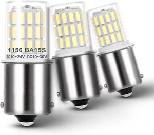 3pcs BA15S LED Bulbs 12V – 1156 1141 1003 Bright White RV, Trailer, Boat, Interi - Picture 1 of 7