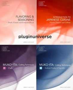 Lot of 4 MUKOITA I & II & JAPANESE CUISINE & FLAVOR AND SEASONINGS English Book - Picture 1 of 5